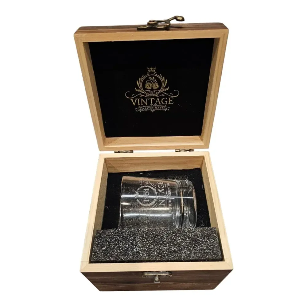 Vintage Black Stone Coaster Set For Whiskey Lovers